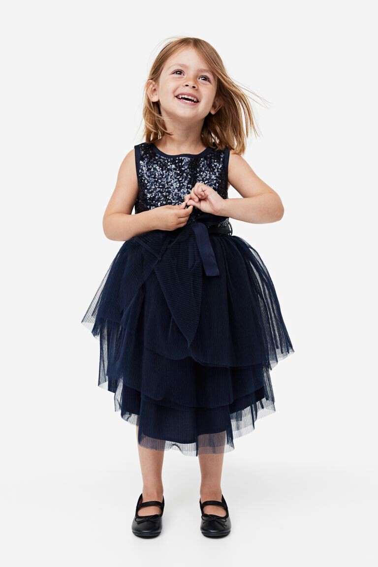 

Платье из тюля с пайетками H&M