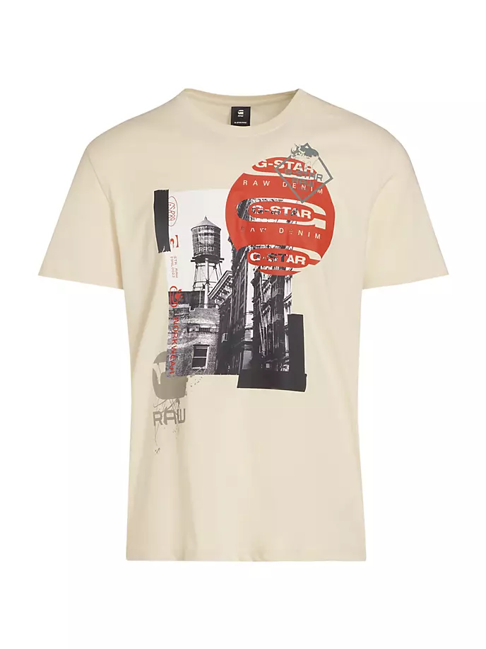 

Футболка G-Star Building GR G-Star Raw, цвет white bait