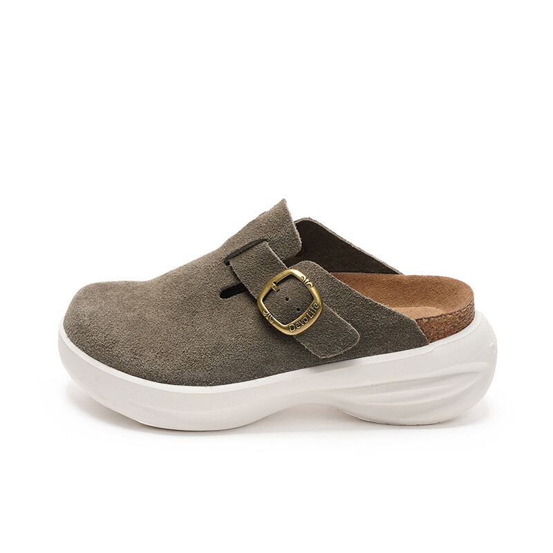 

Сабо с закрытым носком унисекс Devo Life, цвет Gray anti-suede
