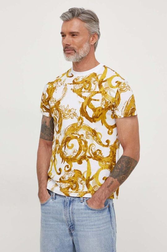 

Хлопковая футболка Versace Jeans Couture, белый