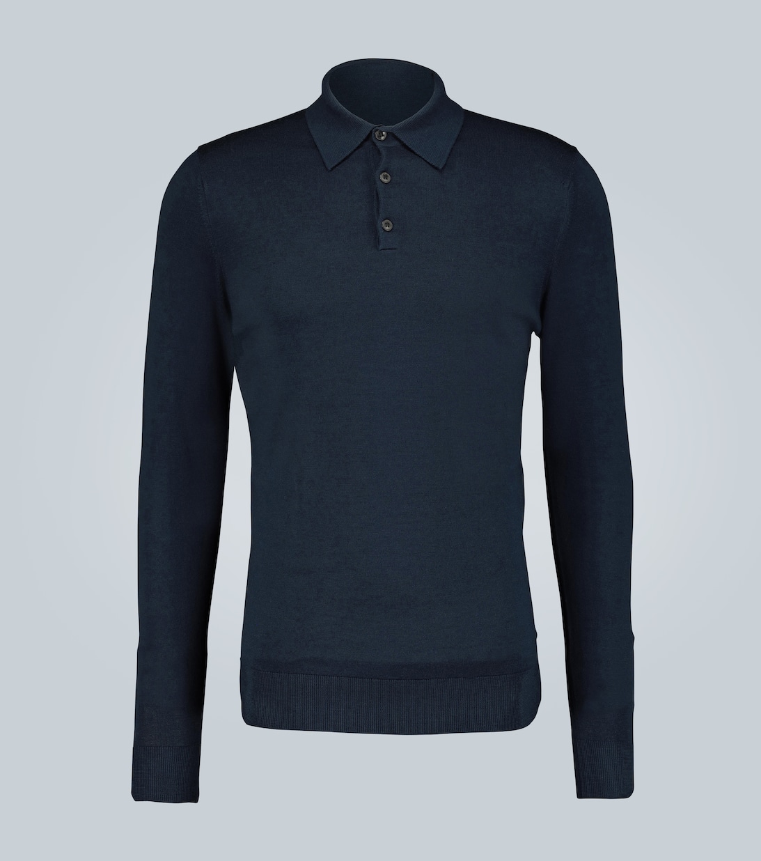 Трикотажная рубашка-поло из шерсти мериноса Sunspel, синий футболка поло из шерсти мериноса s синий