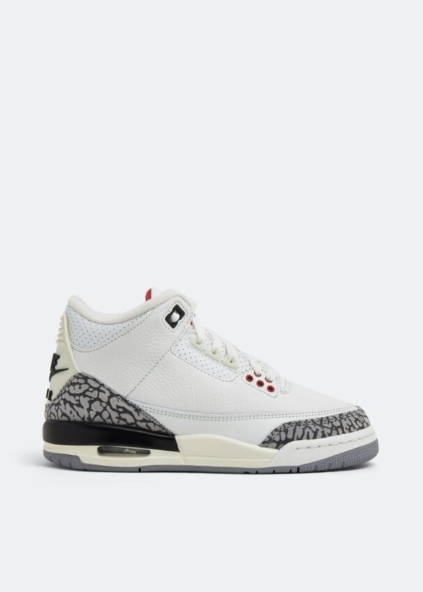 

Детские кроссовки Nike Air Jordan 3 Retro, серо-белый