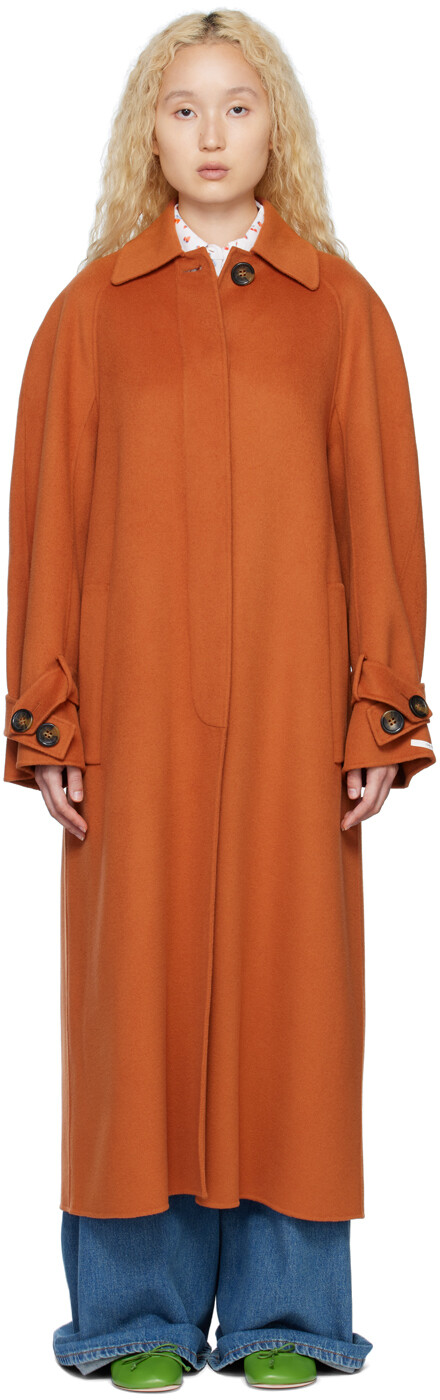 

Оранжевое пальто тарга Sportmax