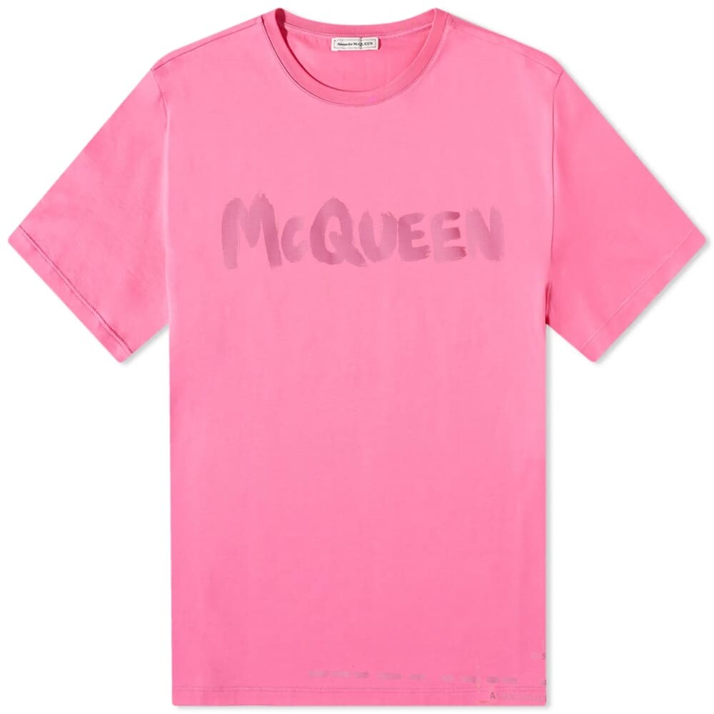 

Футболка Alexander McQueen Graffiti Logo Tee
