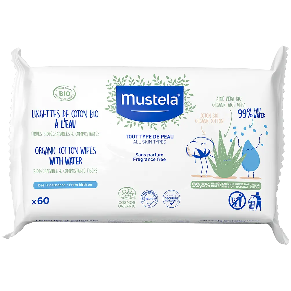 

Mustela Bio салфетки, 60 шт/1 упаковка