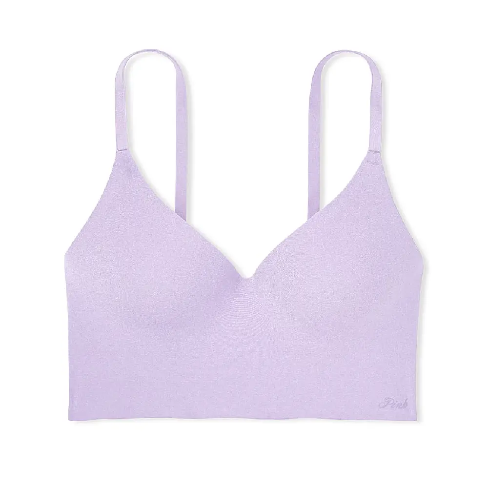 

Бюстгальтер Victoria's Secret Pink Loungin' Wireless Push-up, сиреневый