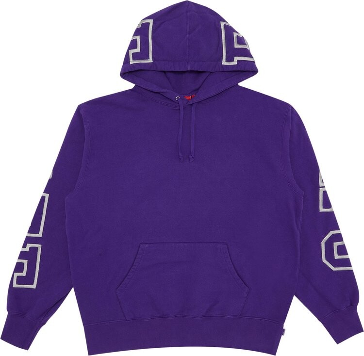 

Толстовка Supreme State Hooded Sweatshirt 'Purple', фиолетовый