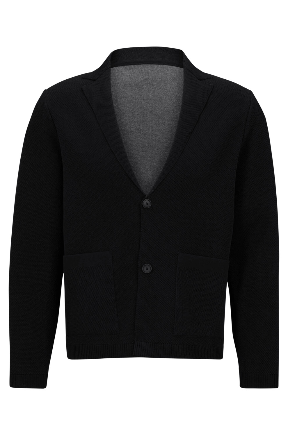 

Пиджак свободного кроя Hugo Boss Cotton Blend, черный