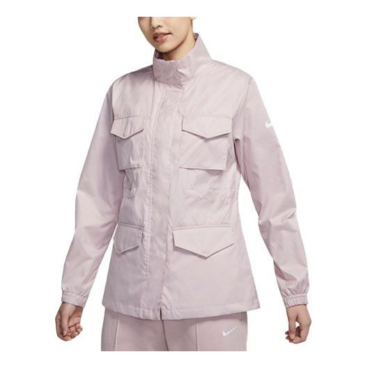 цена Куртка (WMNS) Nike Multiple Pockets Stand Woven CZ8973-645, розовый