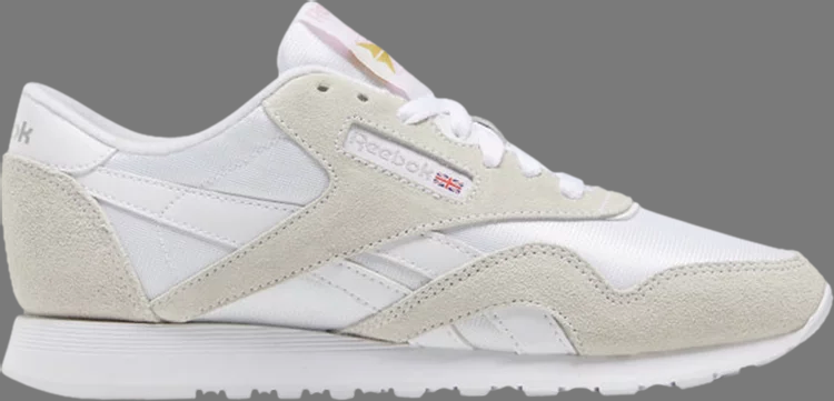 Кроссовки wmns classic nylon 'white light grey' 2020 Reebok, белый - фото