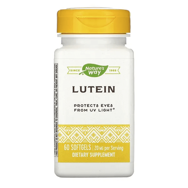 Лютеин Nature's Way 20 мг, 60 таблеток nature s way лютеин 20 мг 60 мягких таблеток