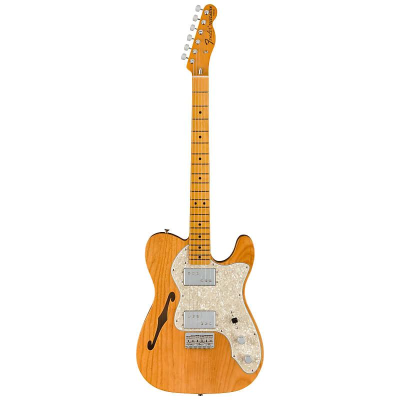

Fender American Vintage II 1972 Telecaster Thinline, Aged Natural с винтажным черным HSC