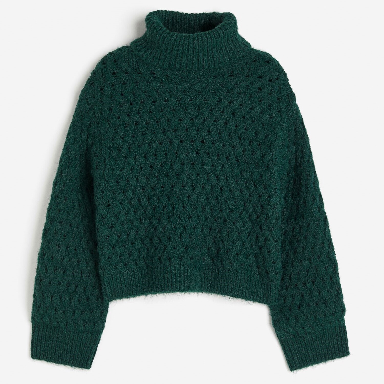 

Свитер H&M Turtleneck, темно-зеленый