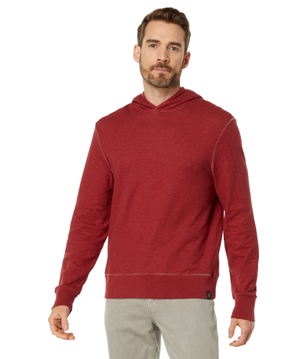 

Худи Lucky Brand, Duo Fold Hoodie, Красный