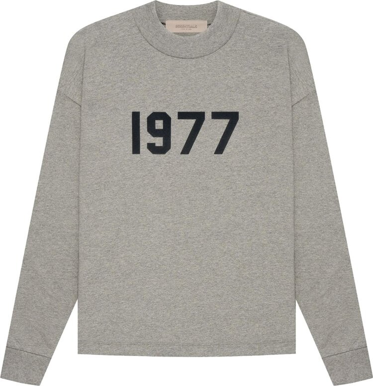 Лонгслив Fear of God Essentials Essentials Long-Sleeve Tee 'Dark Oatmeal', серый - фото