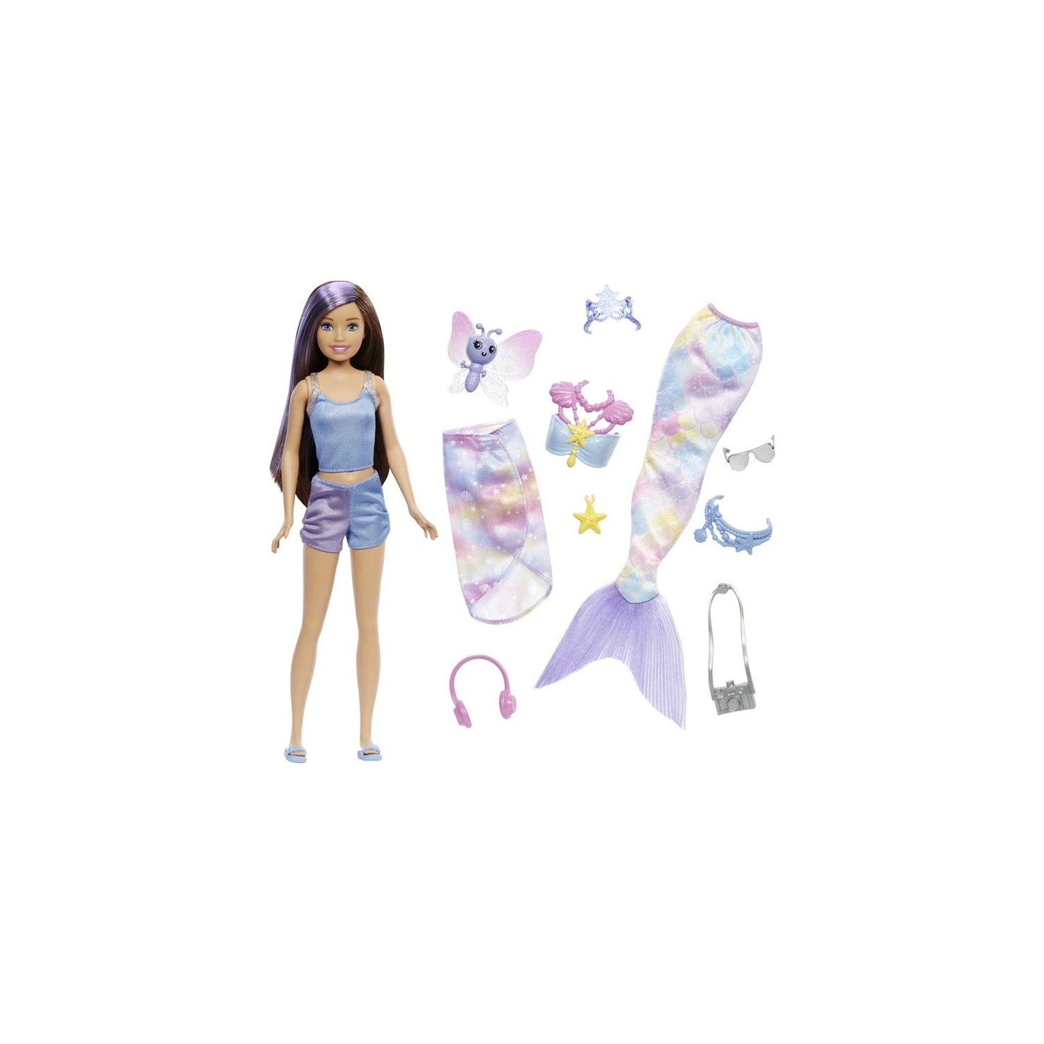 кукла barbie mermaid enchantress барби волшебница русалка Кукла Barbie превращение в русалку HHG55