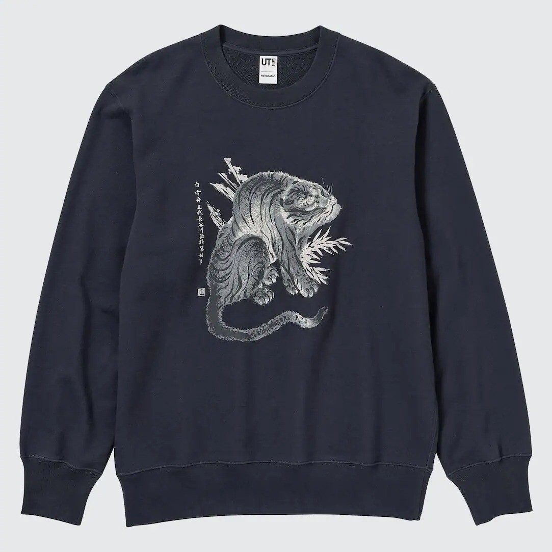 

Свитшот Uniqlo UT Japanese Art, темно-серый