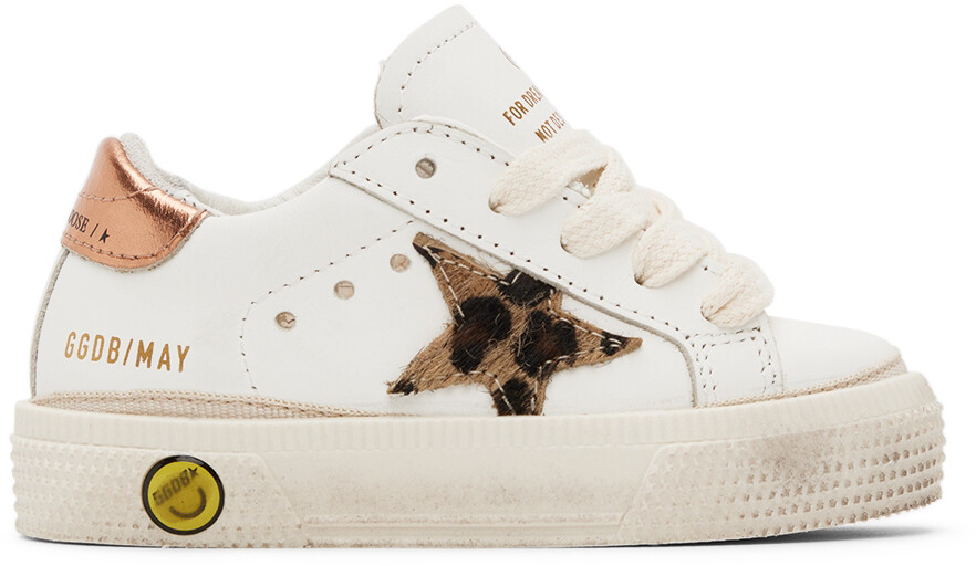 

Белые кроссовки Baby May Golden Goose