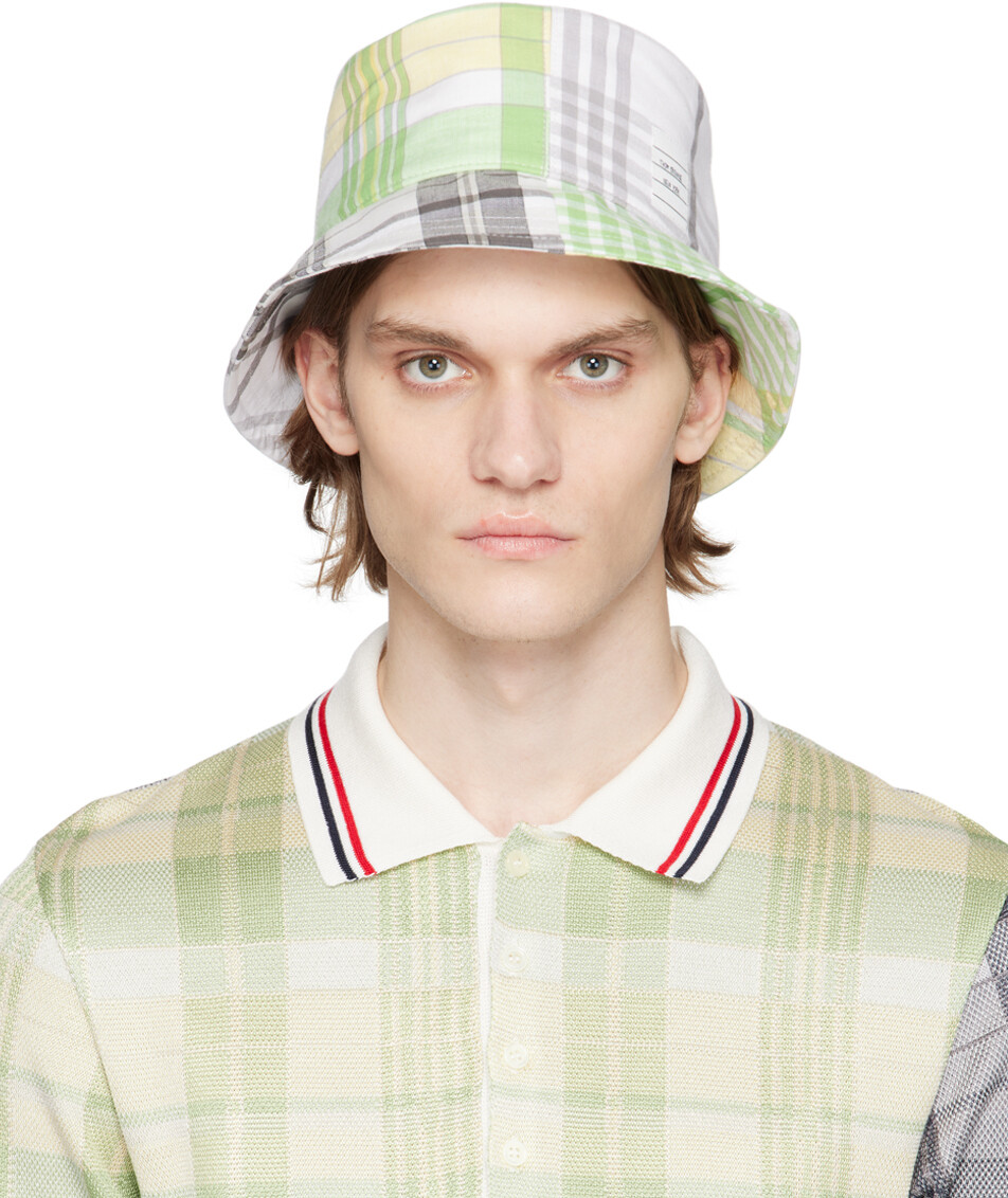 

Разноцветная панама в клетку Thom Browne