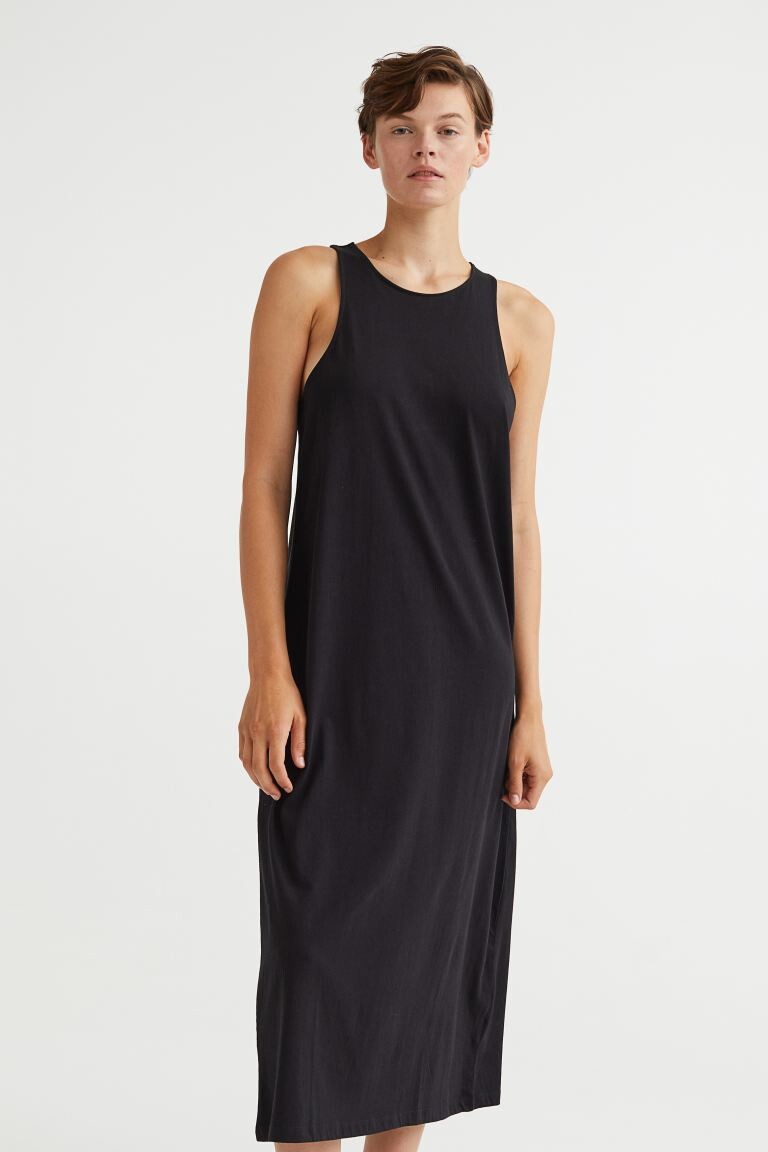 

Платье из джерси без рукавов H&M, черный