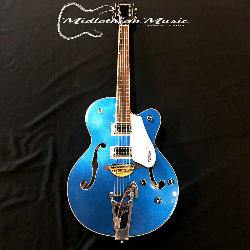 

Gretsch G5420T Electromatic Hollowbody с Bigsby — синяя отделка Fairlane