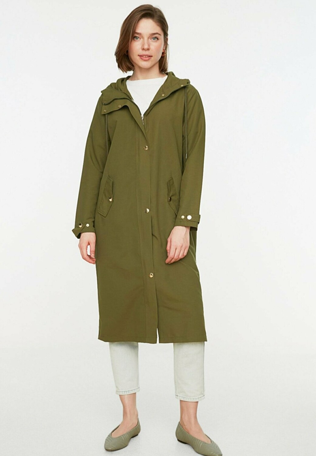 

Парка Trendyol Modest, зеленый