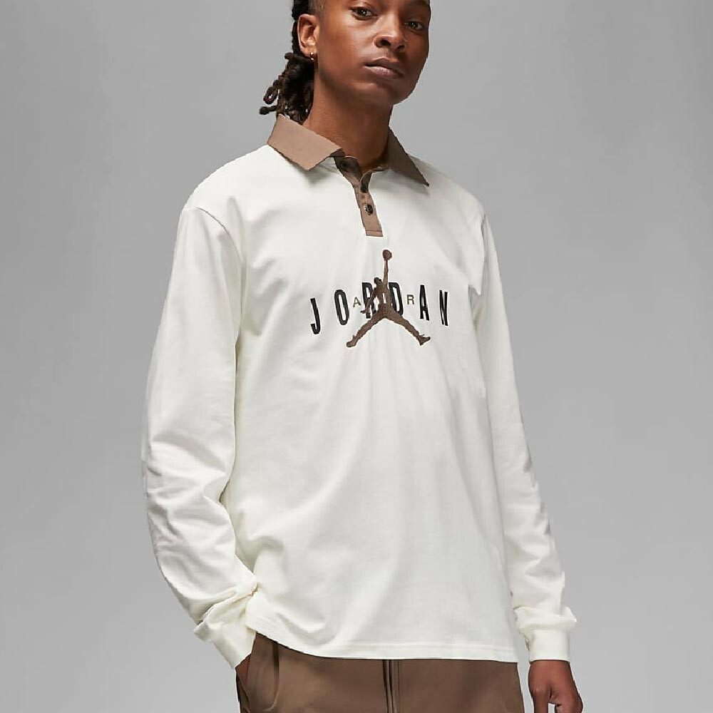 

Рубашка Nike Air Jordan Essentials Men's Rugby, светло-бежевый/коричневый