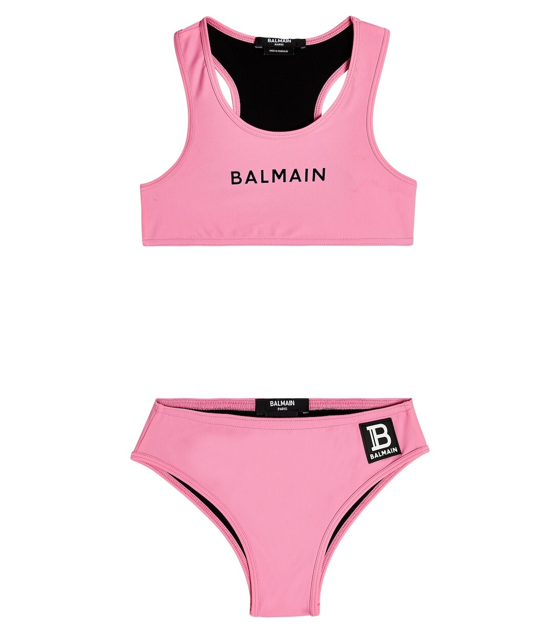 

Бикини с логотипом Balmain, розовый