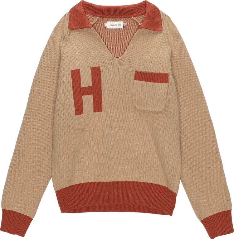 

Свитер Honor The Gift Otis Knit Sweater 'Cream', кремовый, Бежевый