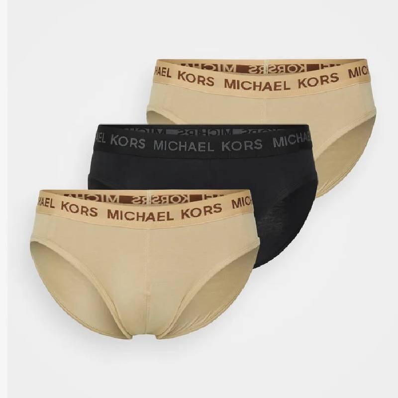 

Трусы мужские Michael Kors 3 Pack, черно-бежевый