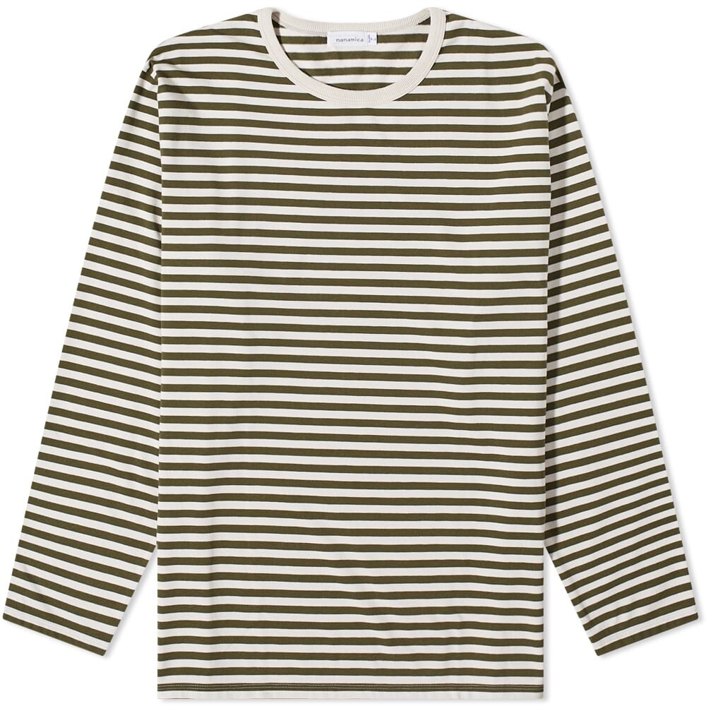 

Футболка Nanamica Long Sleeve CoolMax Stripe Tee