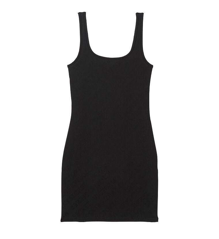 

Платье Victoria's Secret Terrot Cotton Tank Slip, черный