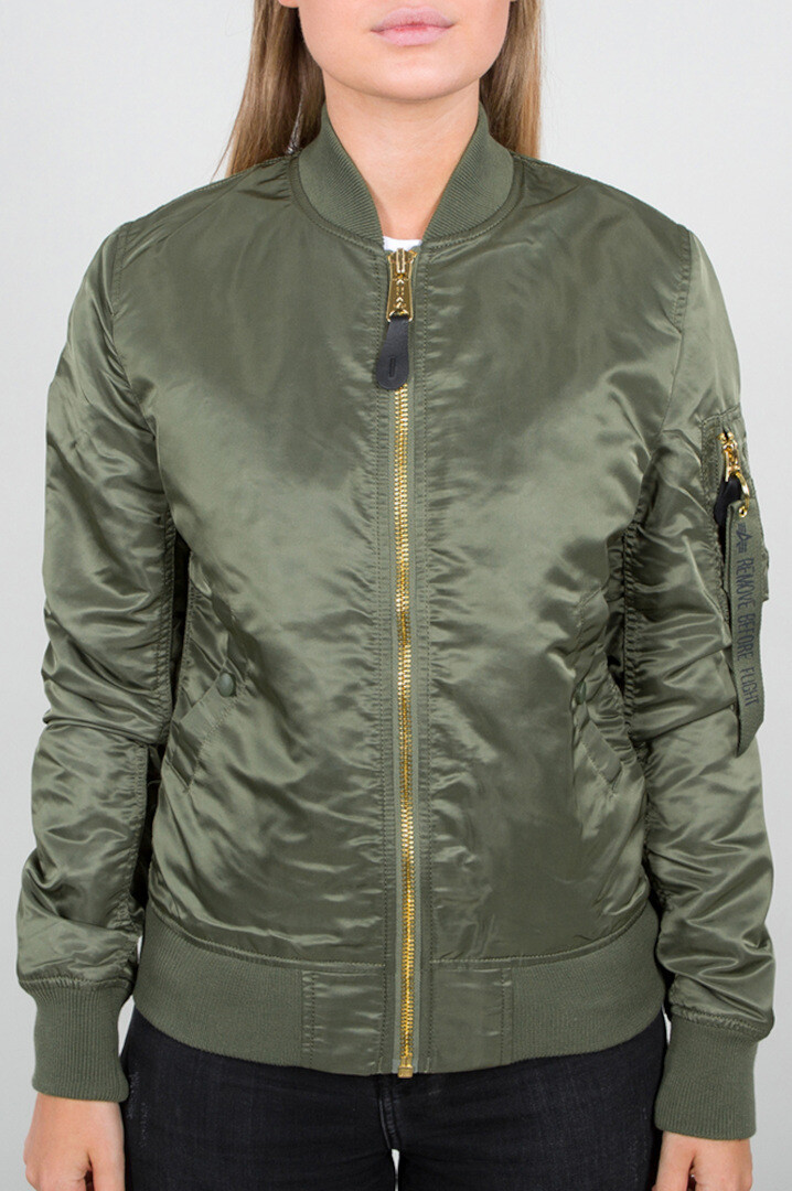 

Куртка Alpha Industries MA-1 VF LW женская, оливковая, Зеленый