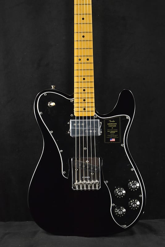 Fender American Vintage II Limited Edition '77 Telecaster Custom Black с кленом American Vintage II Limited Edition '77 Telecaster Custom Bla... acme buzz rickson s italian vintage brass world war ii air force pilot limited edition whistle souvenir gift collection whistle