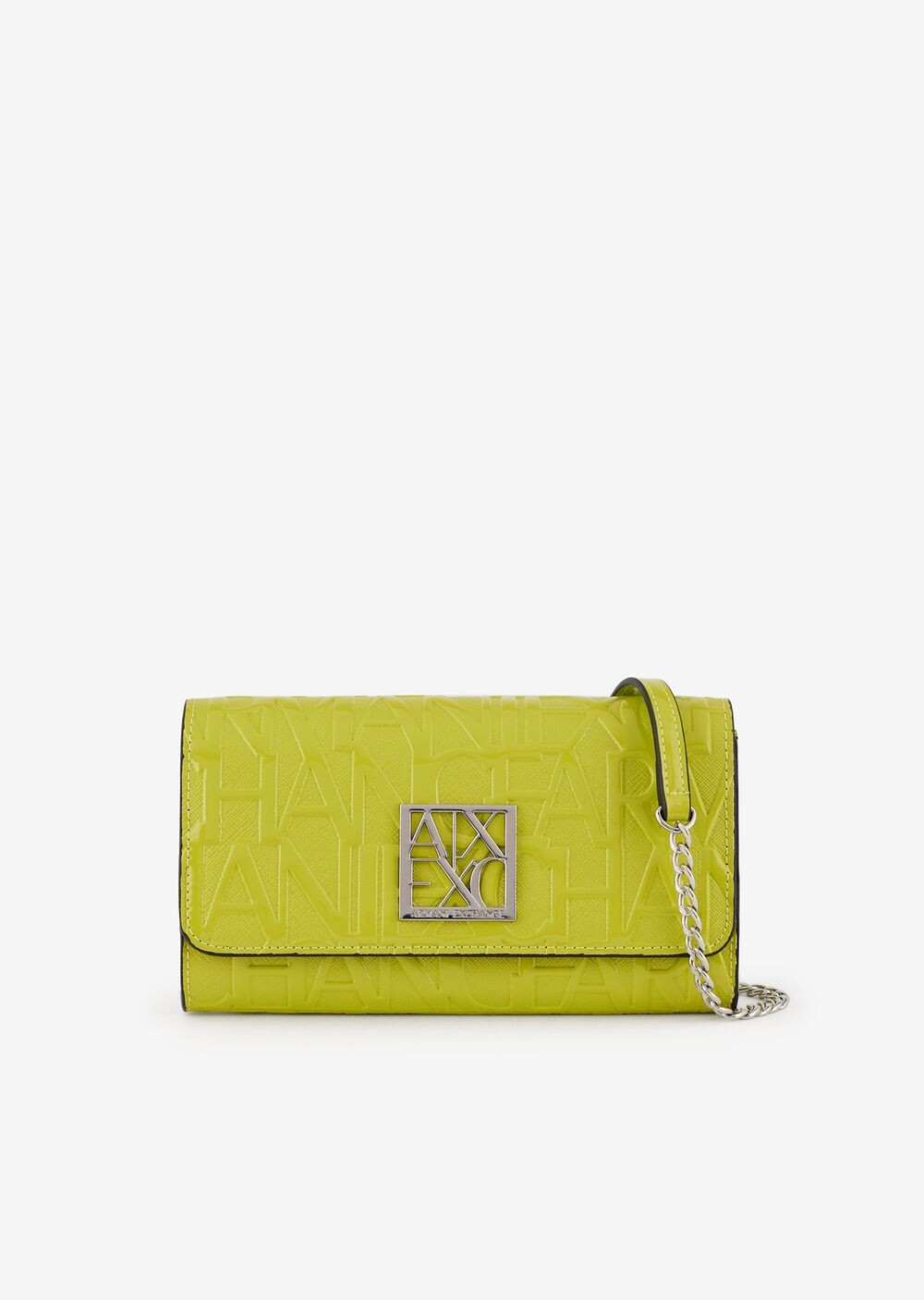 

Кошелек на цепочке с тиснением Armani Exchange, зеленый