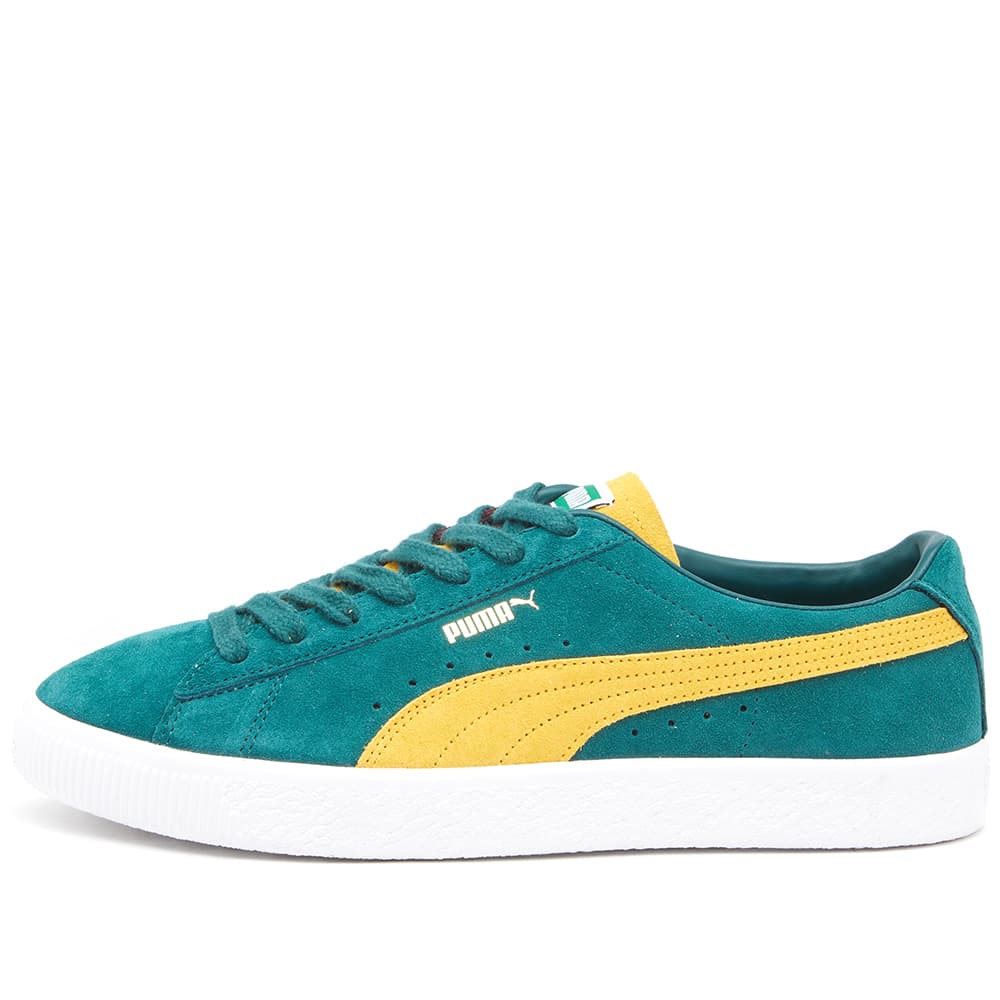 

Кроссовки Puma Suede VTG Teams, зелено-желтый