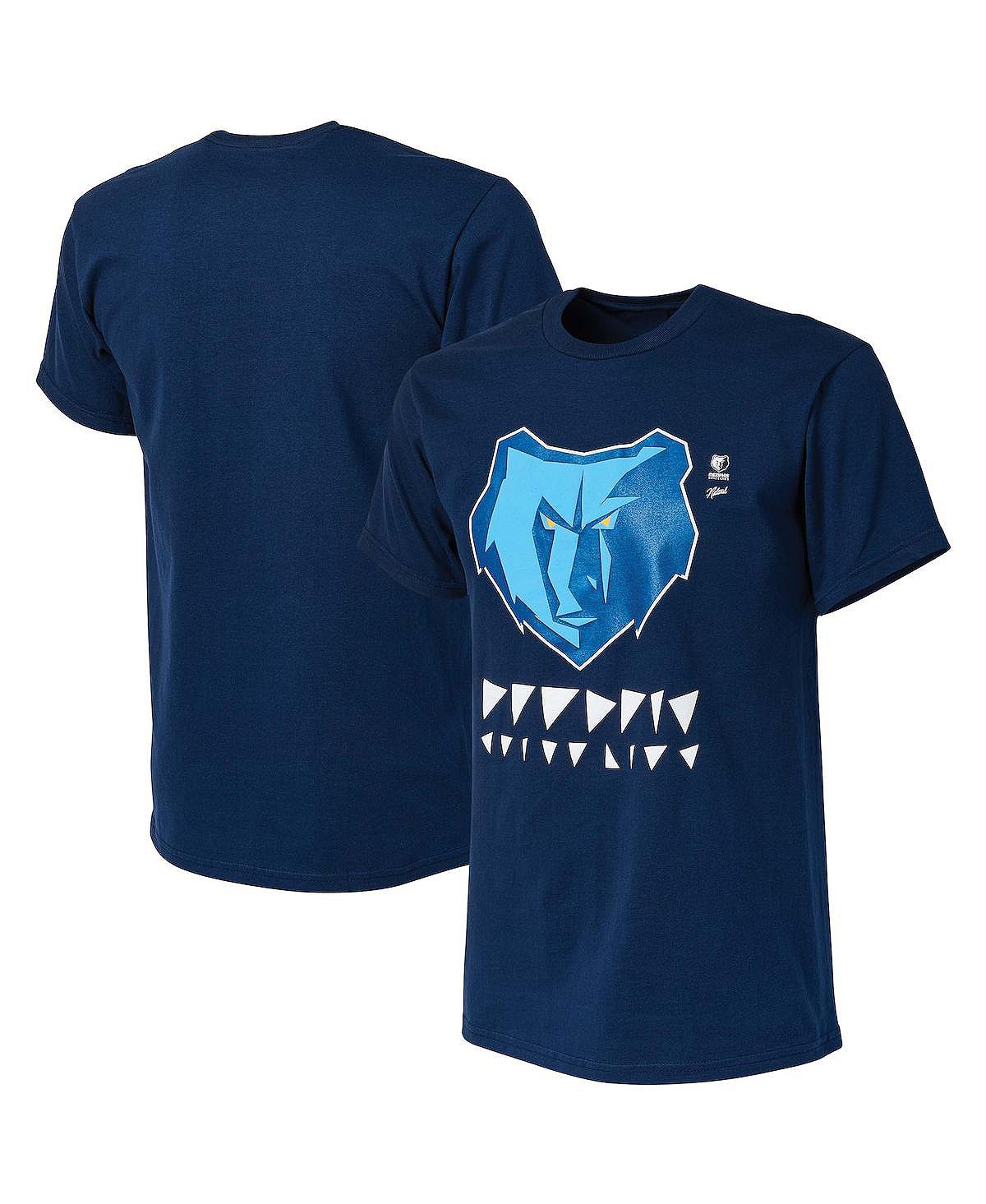 Мужская футболка nba x naturel navy memphis grizzlies no caller id NBA Exclusive Collection, синий