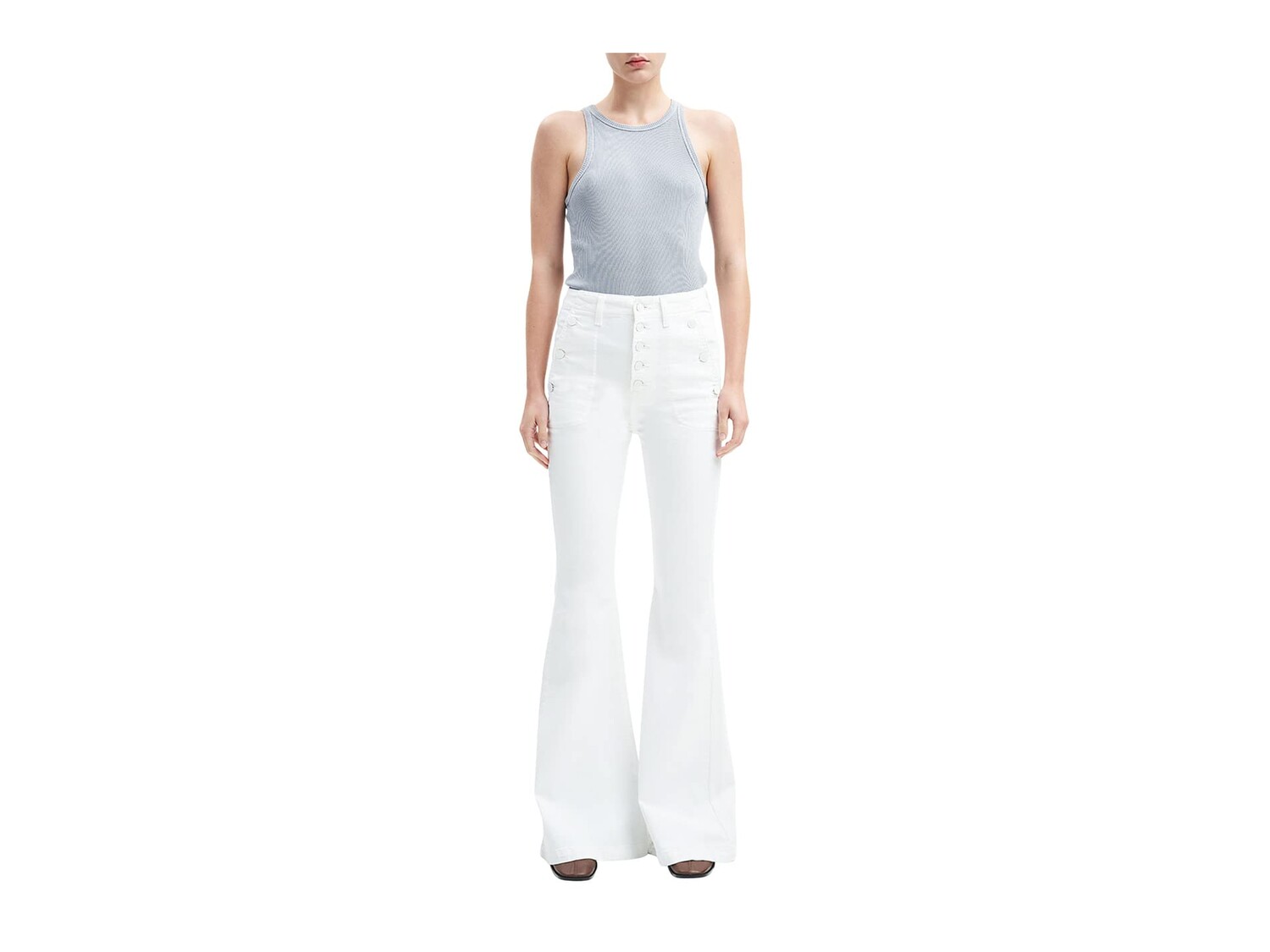 

Джинсы 7 For All Mankind, Portia Megaflare in Clean White