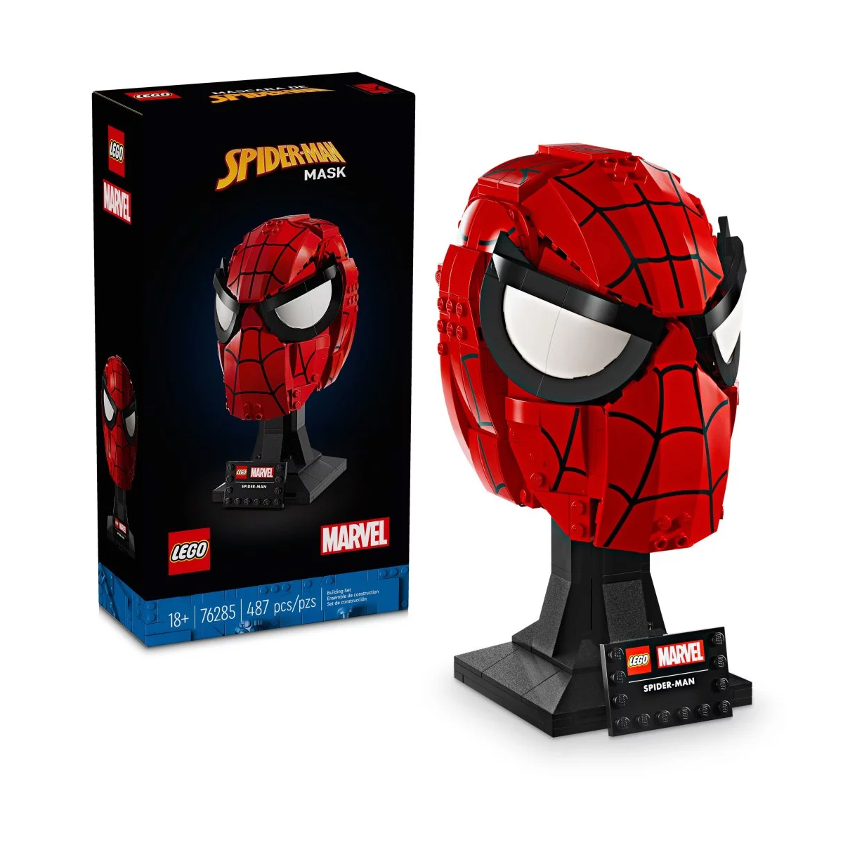 Конструктор Lego Spider-Man's Mask 76285, 487 деталей конструктор lego marvel super heroes 76195 дуэль дронов человека паука