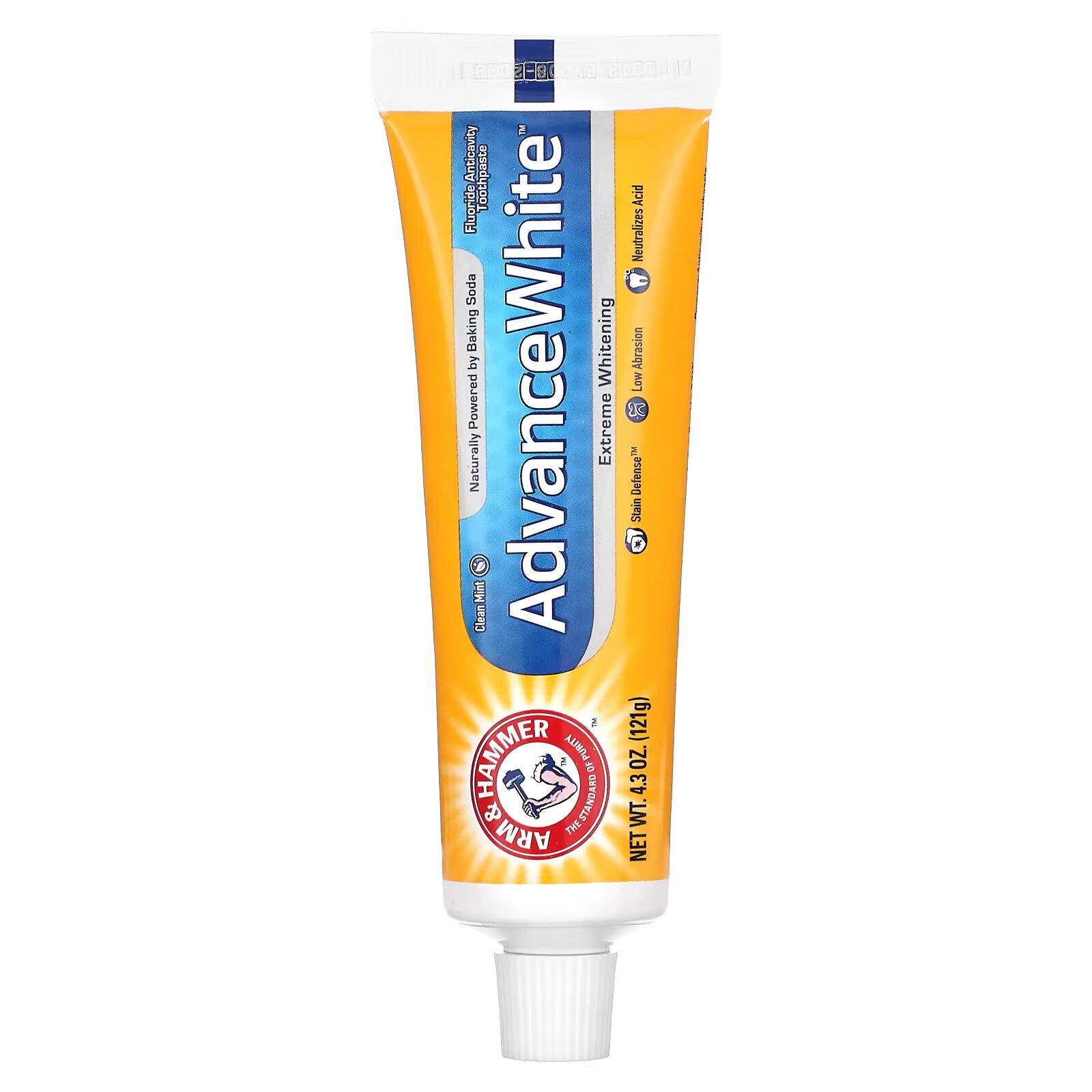 Зубная паста с фтором против кариеса с мятой Arm & Hammer AdvanceWhite, 121 г - фото