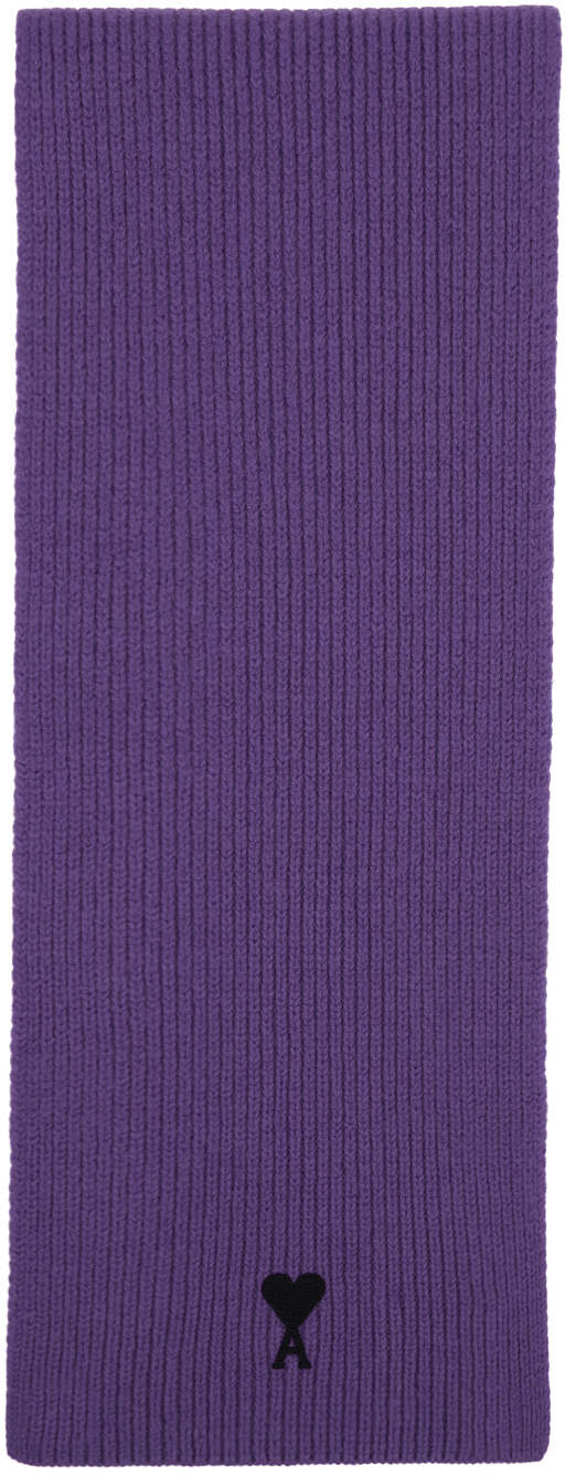 Пурпурный шарф Ami de Cœur AMI Alexandre Mattiussi ami alexandre mattiussi синий волосатый свитер