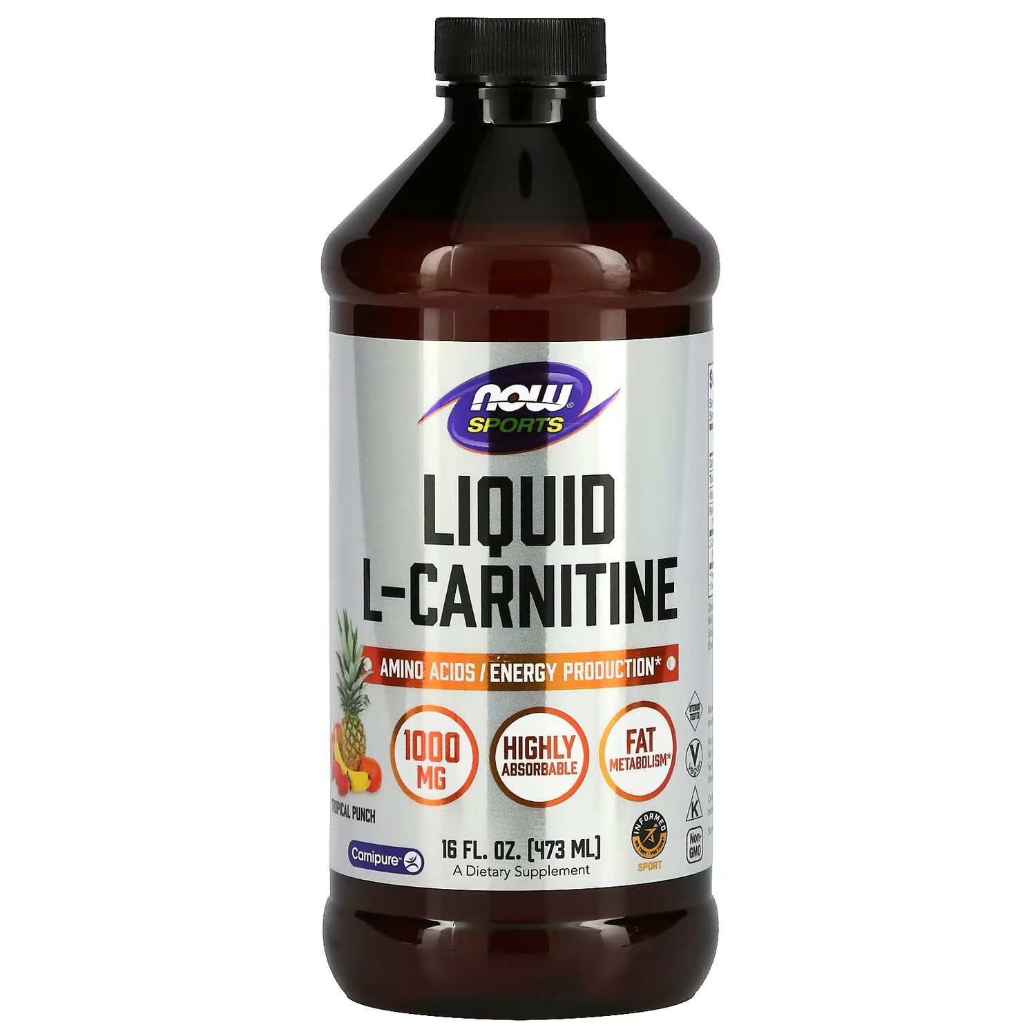 

Жидкий L-карнитин NOW Foods Sports со вкусом тропических фруктов