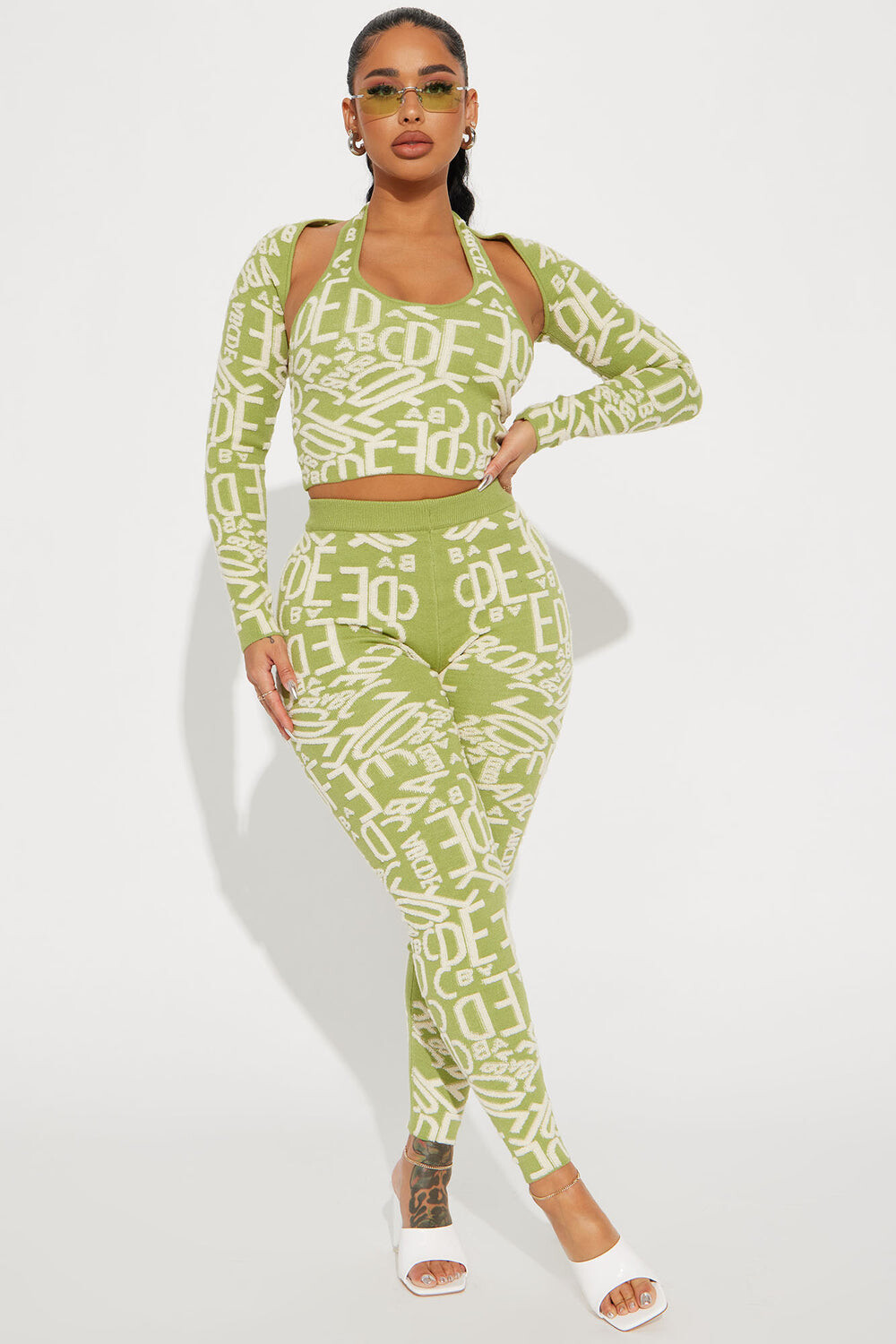 

Леггинсы Fashion Nova ST65167TPJ, зеленый