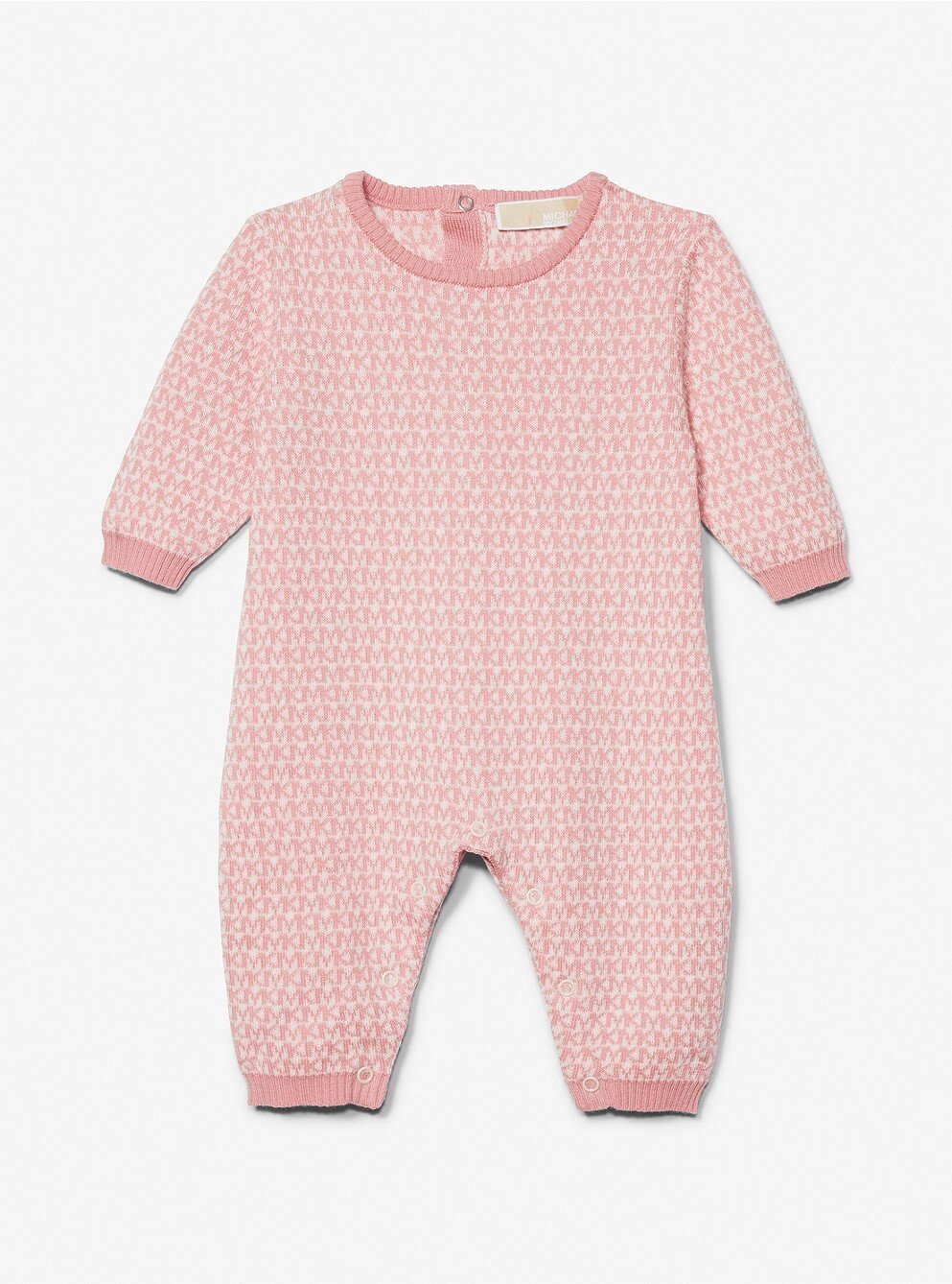 

Комбинезон для малышей Michael Kors Kids Logo Jacquard Cotton, розовый