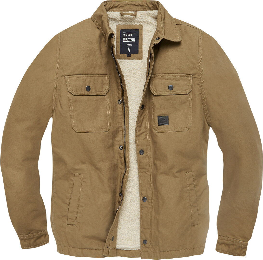 цена Куртка Vintage Industries Dean Sherpa, коричневая