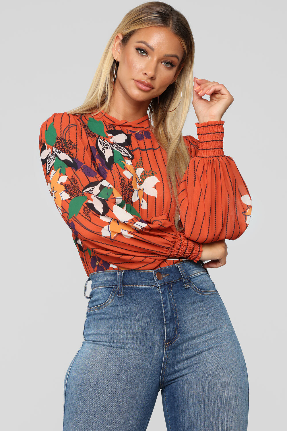 

Топ Fashion Nova JT7681, ржавчина