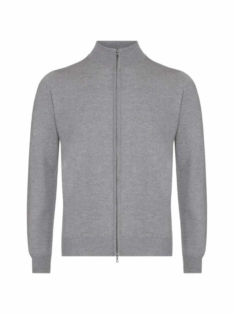 

Шерстяной кардиган на молнии John Smedley, Серый