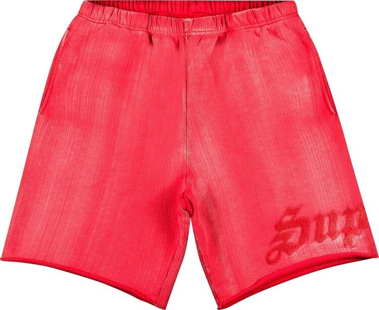 

Спортивные шорты Supreme Brush Stroke Sweatshort 'Red', красный