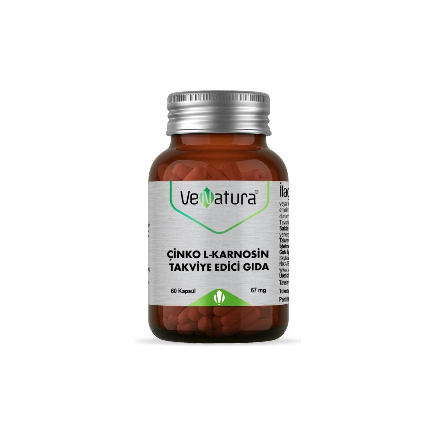 Цинк L-Карнозин Venatura, 30 капсул l карнозин nutricost 100 г