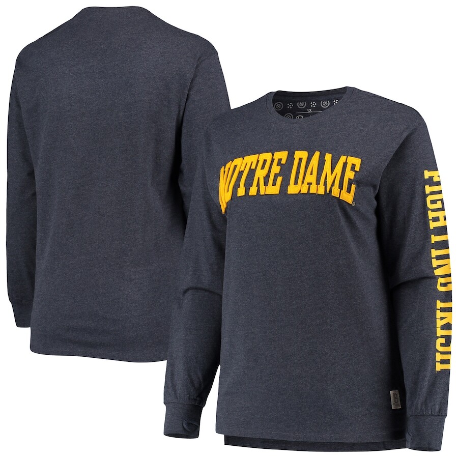 

Футболка с длинным рукавом Pressbox Notre Dame Fighting Irish, нави